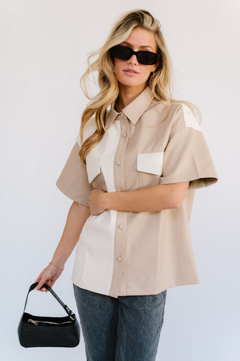 Dazed Babe Leather Top